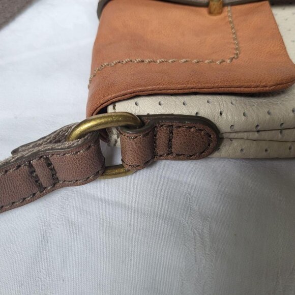 FOSSIL Mini Mason Two-Tone Leather Crossbody Bag - Picture 4 of 11